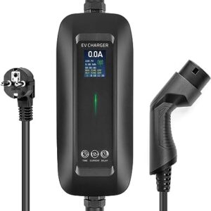 EV Charger Type 2 IEC 62196-2 Switchable 6/8/10/13/16A 1 Phase Portable EV Charging Box Cable