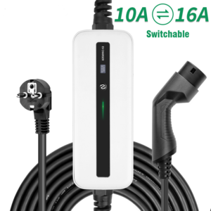 EV Charger Portable EV Charging Box Cable 10/16A Switchable Current