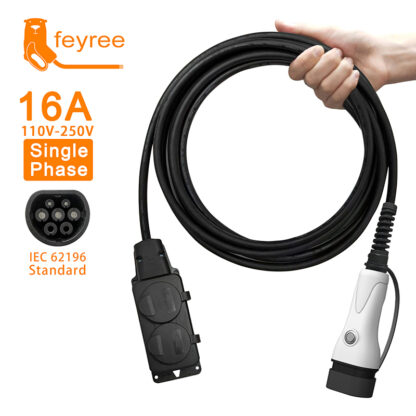 5M Cable Electric Car Side Discharge Plug EV Charger Type2 16A with EU Socket - Image 3